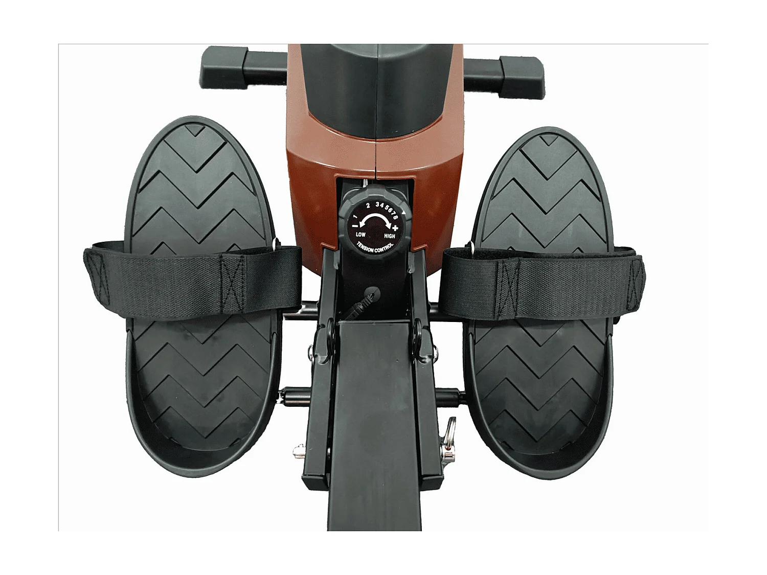 Máquina de ejercicios de remo con tiro central - O'Fitness - Contador de 5 funciones - Rueda magnética: 5 Kg