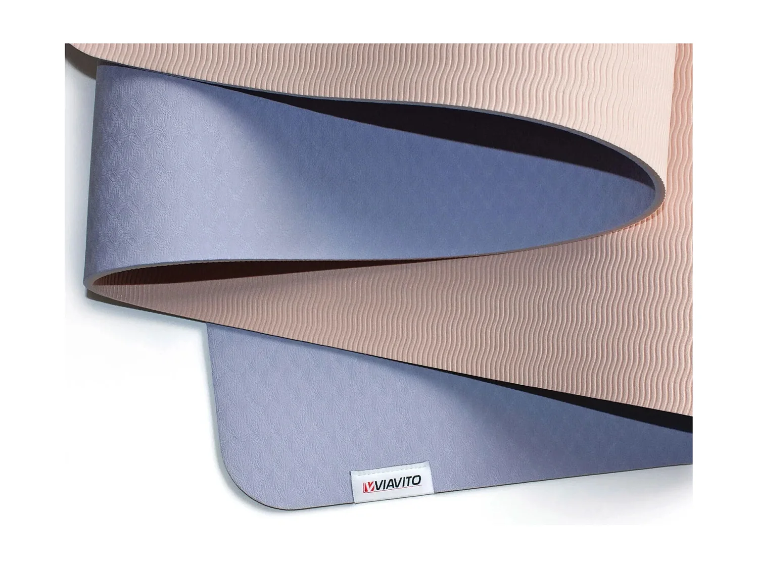 Tapis de yoga et de fitness - Viavito - 6mm - Bleu