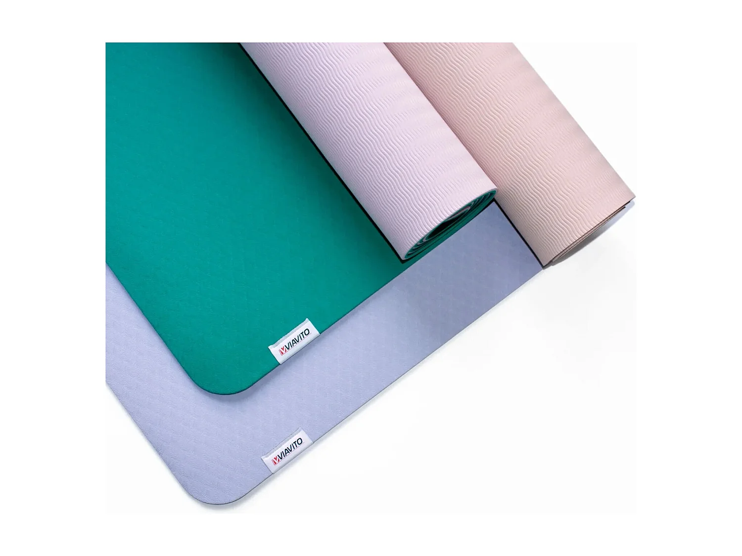 Tapis de yoga et de fitness - Viavito - 6mm - Bleu