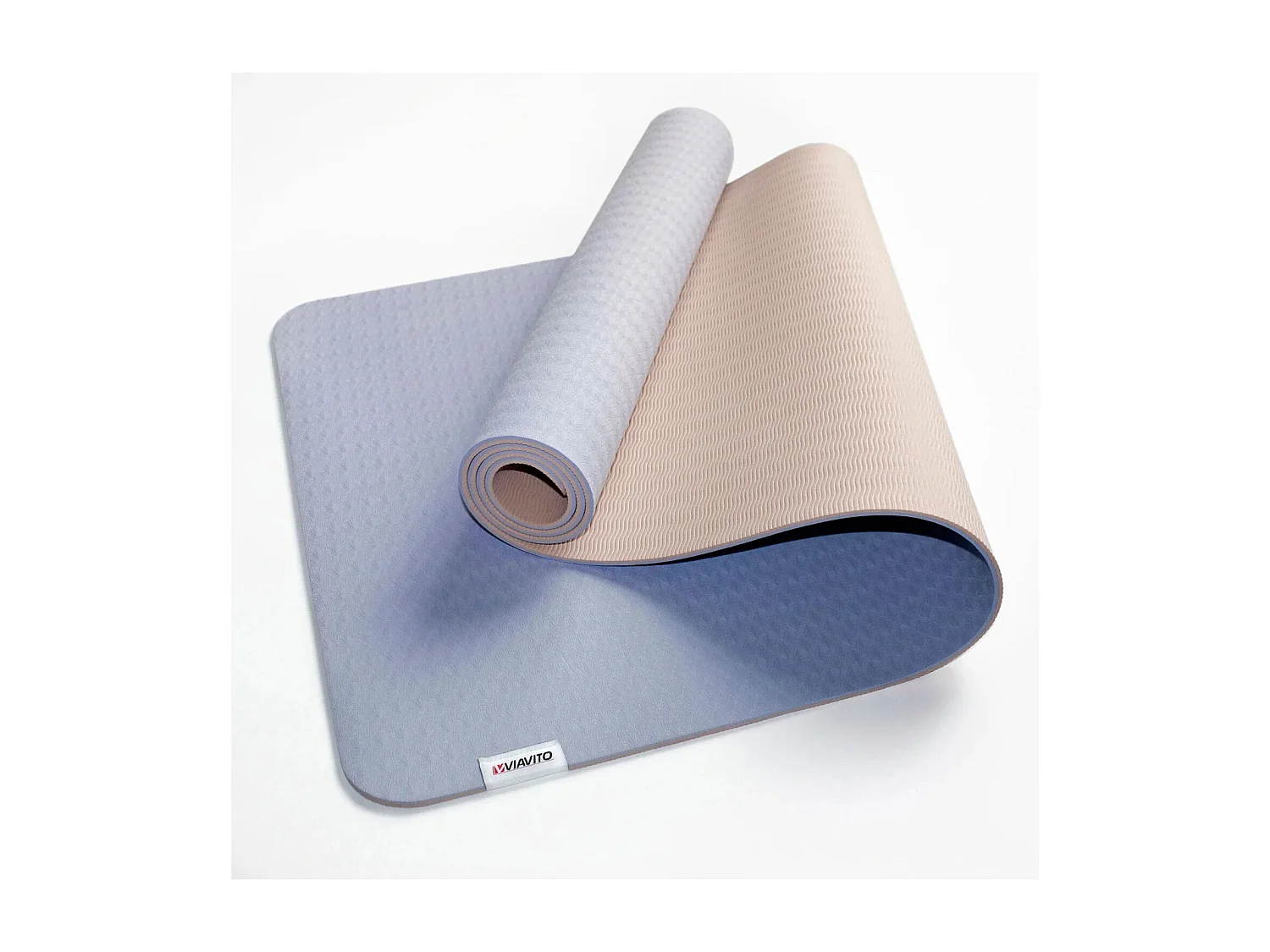 Tapis de yoga et de fitness - Viavito - 6mm - Bleu