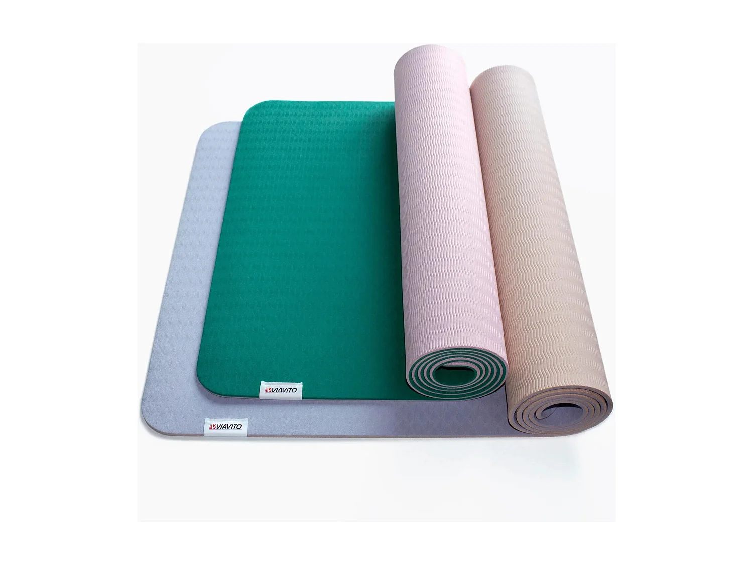 Tapis de yoga et de fitness - Viavito - 6mm - Bleu