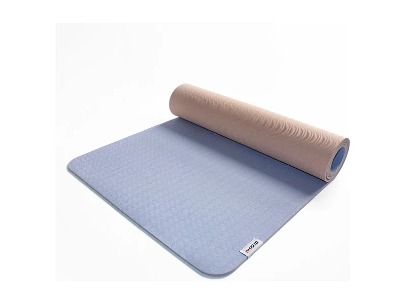 Tapis de yoga et de fitness - Viavito - 6mm - Bleu