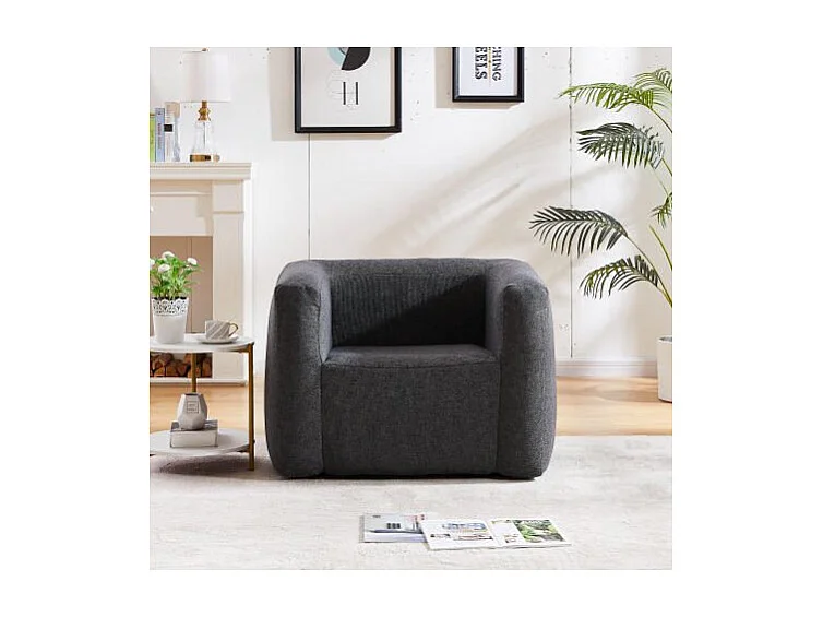 Terracotta opblaasbare fauteuil - Binnen en buiten - Kleur Donkergrijs