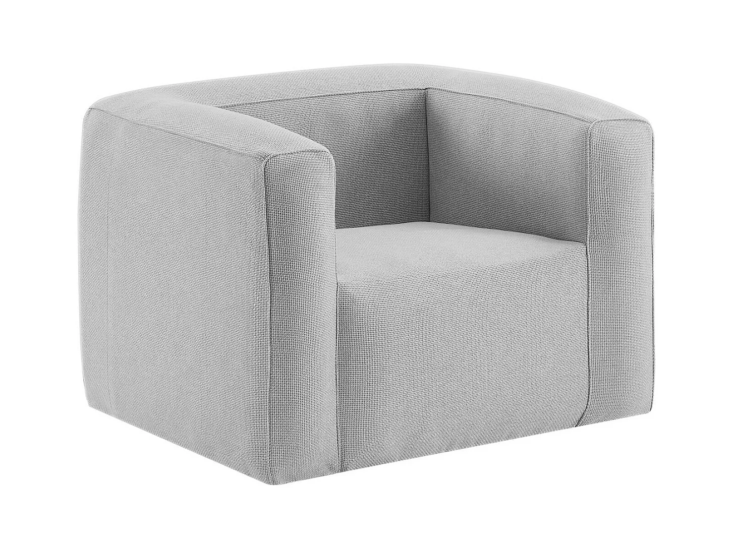 Opblaasbare fauteuil Terracotta - Binnen en buiten - Kleur Lichtgrijs