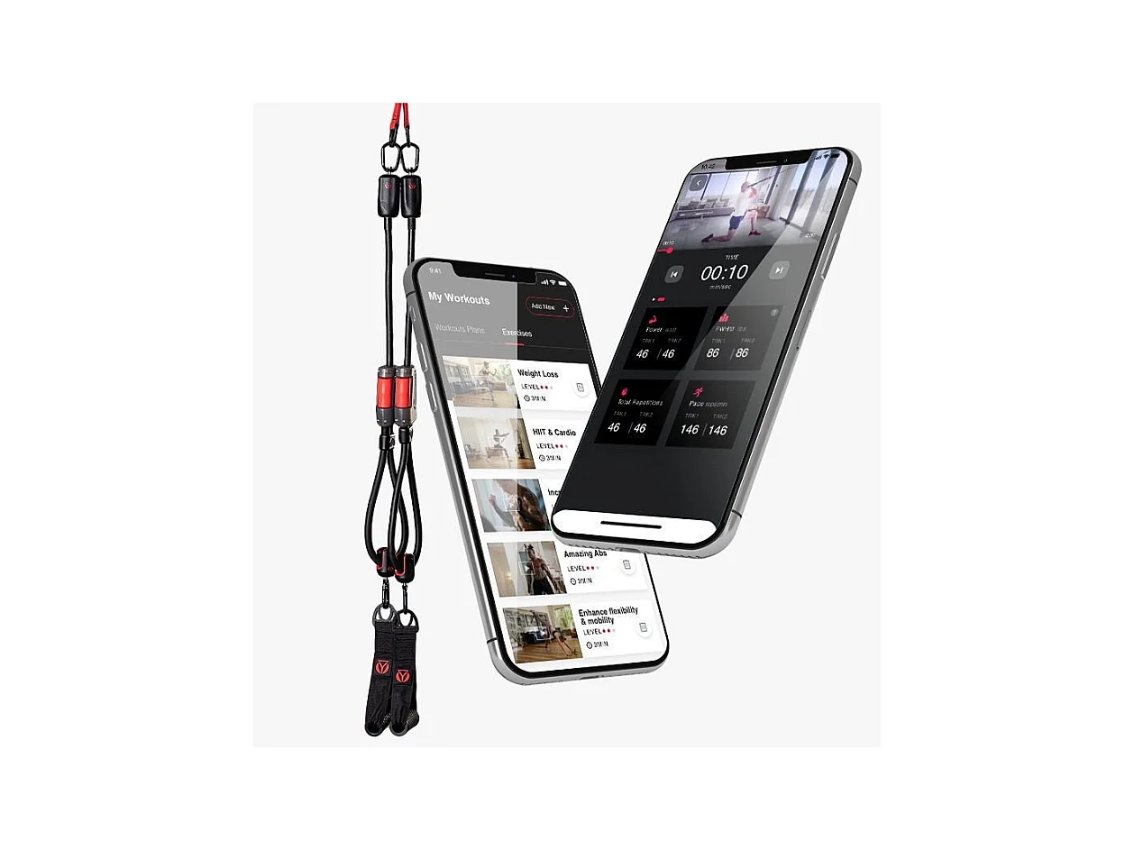 Set de bandes de résistance connectées - HyGear 1 - Application 200 programmes d'entrainements
