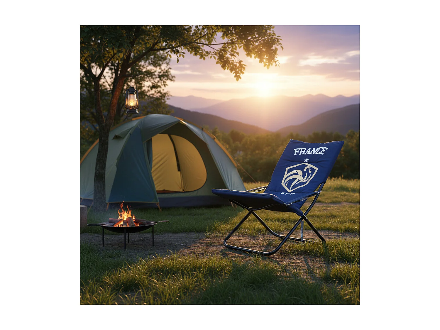 Chilienne pliable - Fedération Francaise de Football - Bleu