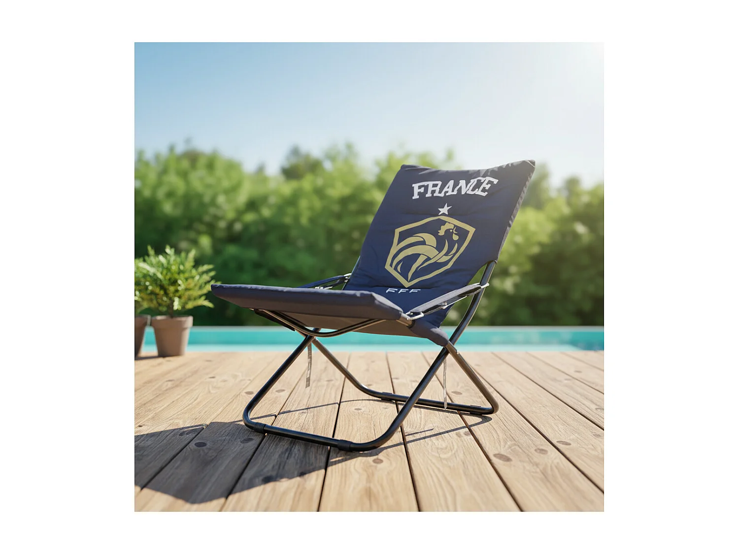 Chilienne pliable - Fedération Francaise de Football - Bleu