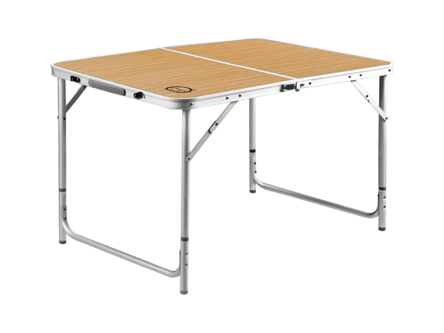 O'Camp Mesa de camping plegable de 6 plazas - - Forma de maleta - Dimensiones: 120 x 60 x 70 cm