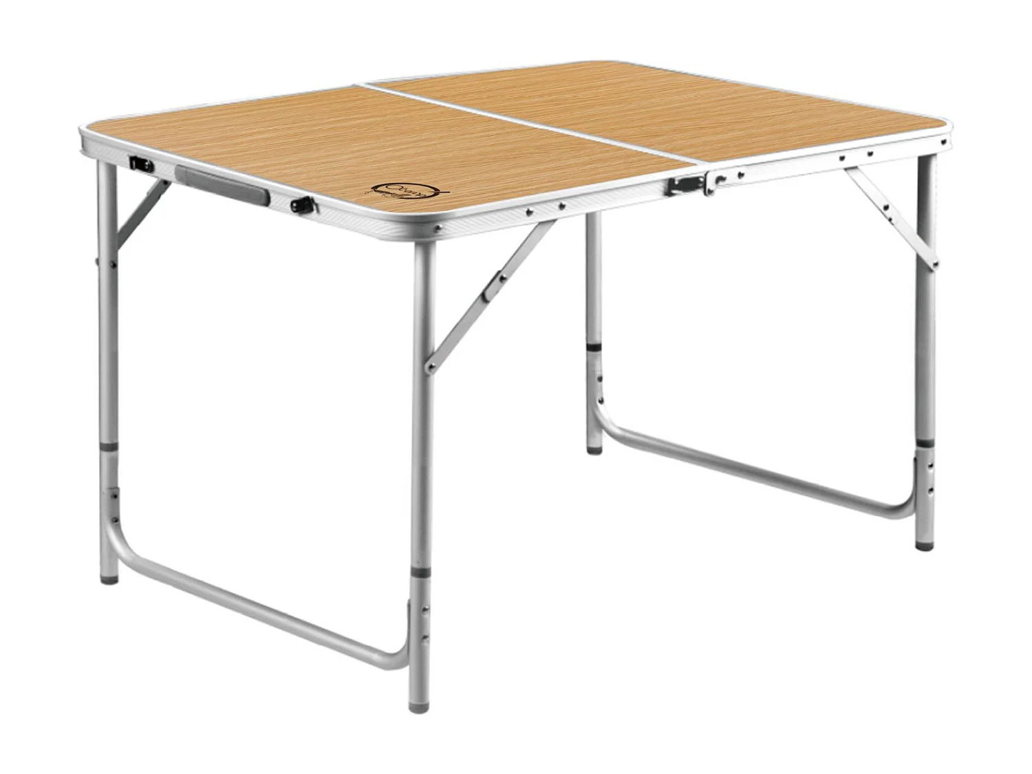 Table de camping pliable 6 places - O'Camp - Forme valise - Dimensions : 120 x 70 x 60 cm