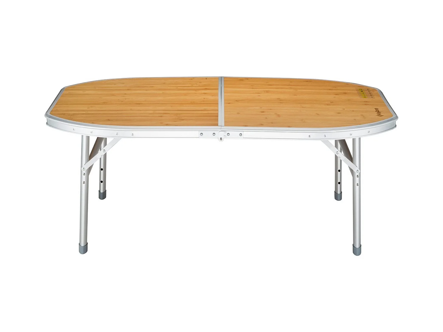 Table de camping pliable avec poignée de transport - Kingcamp - Forme arrondie