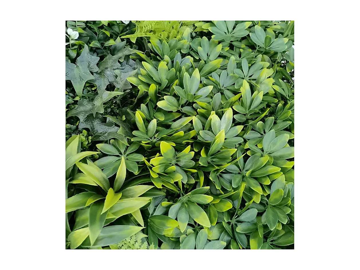 Pianta artificiale da parete - Modello a fiore bianco - Dimensioni: 100 x 100 cm