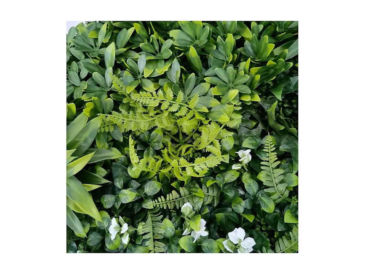 Pianta artificiale da parete - Modello a fiore bianco - Dimensioni: 100 x 100 cm