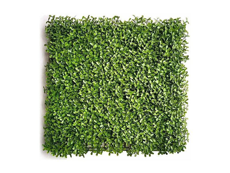 Mur végétal artificiel - Modèle vert - Dimensions : 50 x 50 cm