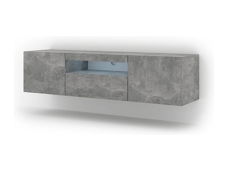 TV-Schrank AURA 150 cm Beton universell + LED