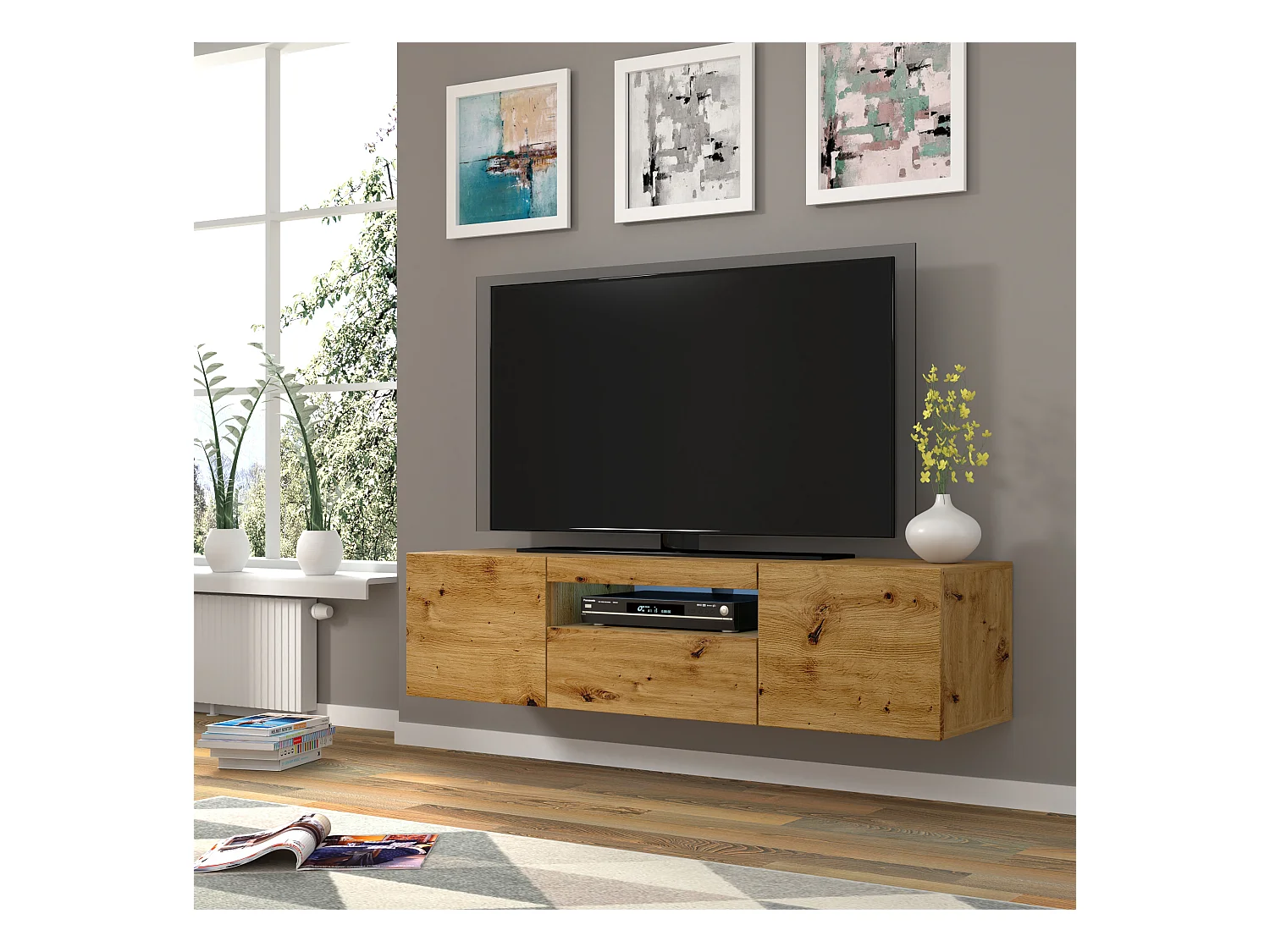 TV-Schrank AURA 150 cm Artisan Eiche universell