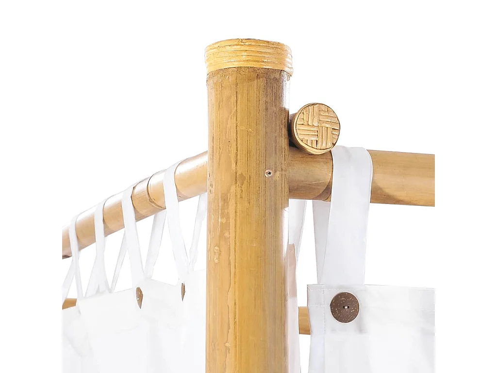 Lit à baldaquin 200x200 cm Bambou