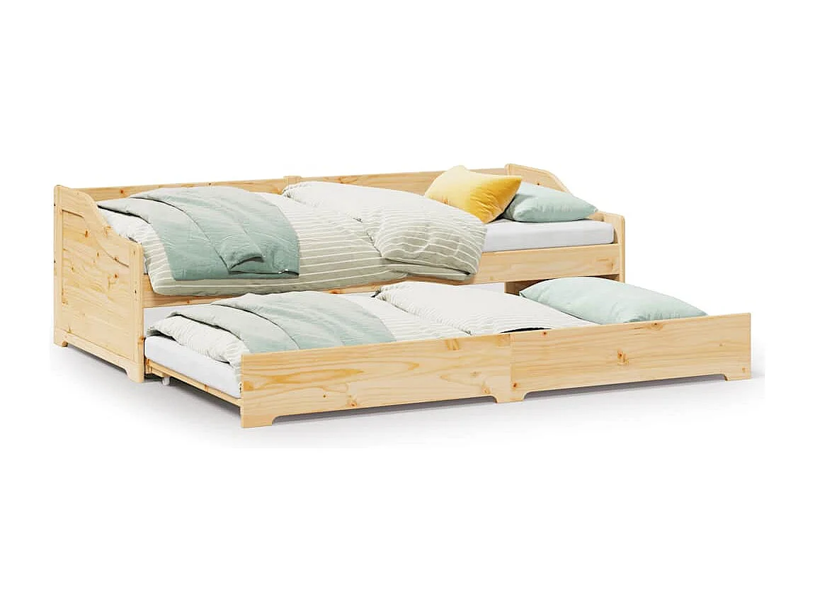 Lit de jour avec gigogne sans matelas IRUN 90x200 cm