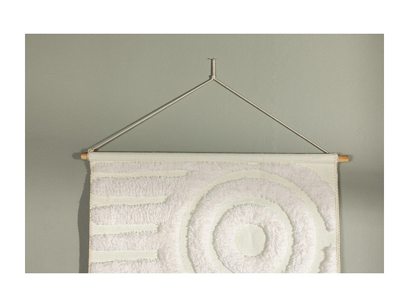 Toile Tapi à Supendre "Nikita" 100cm Blanc