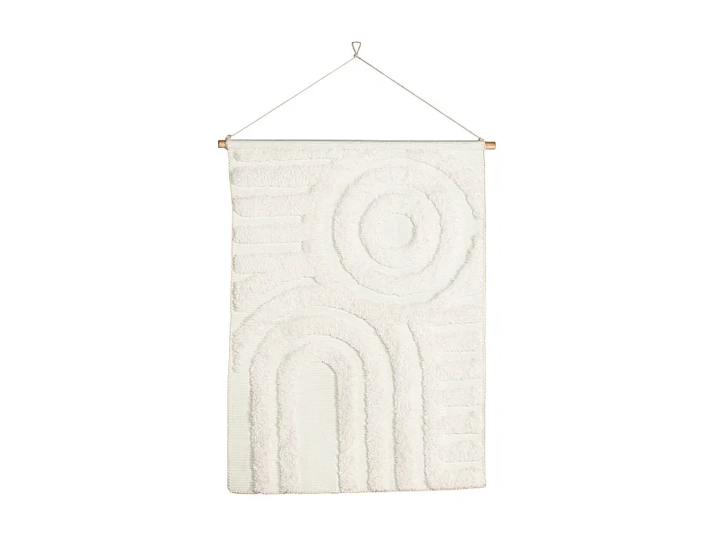 Toile Tapis à Suspendre "Nikita" 100cm Blanc