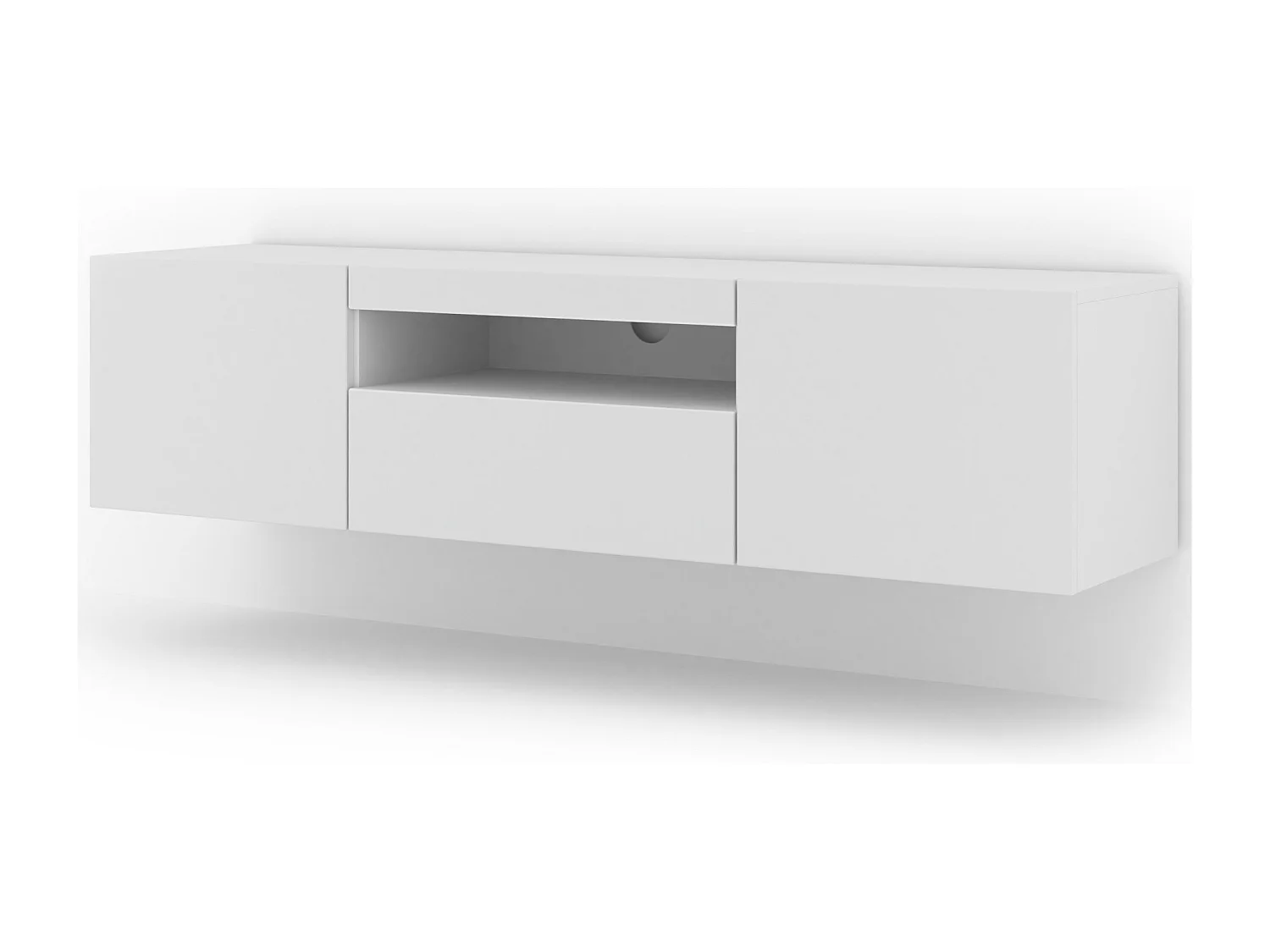 Mueble TV AURA 150 cm blanco mate universal