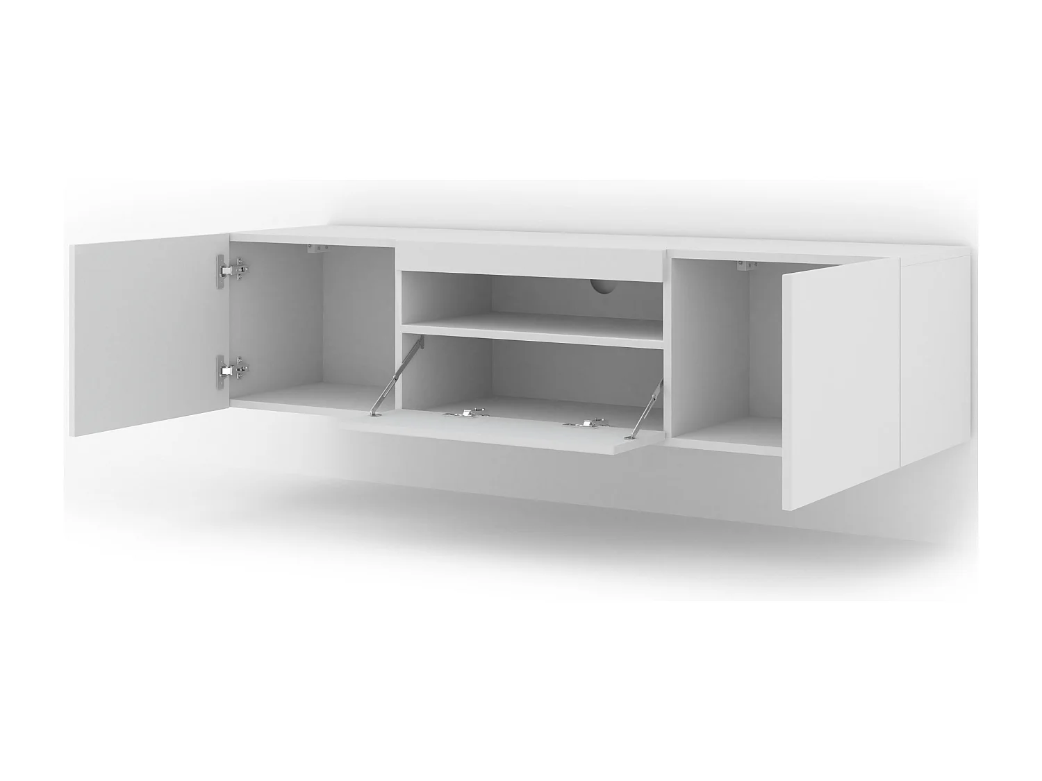 Mueble TV AURA 150 cm blanco mate universal