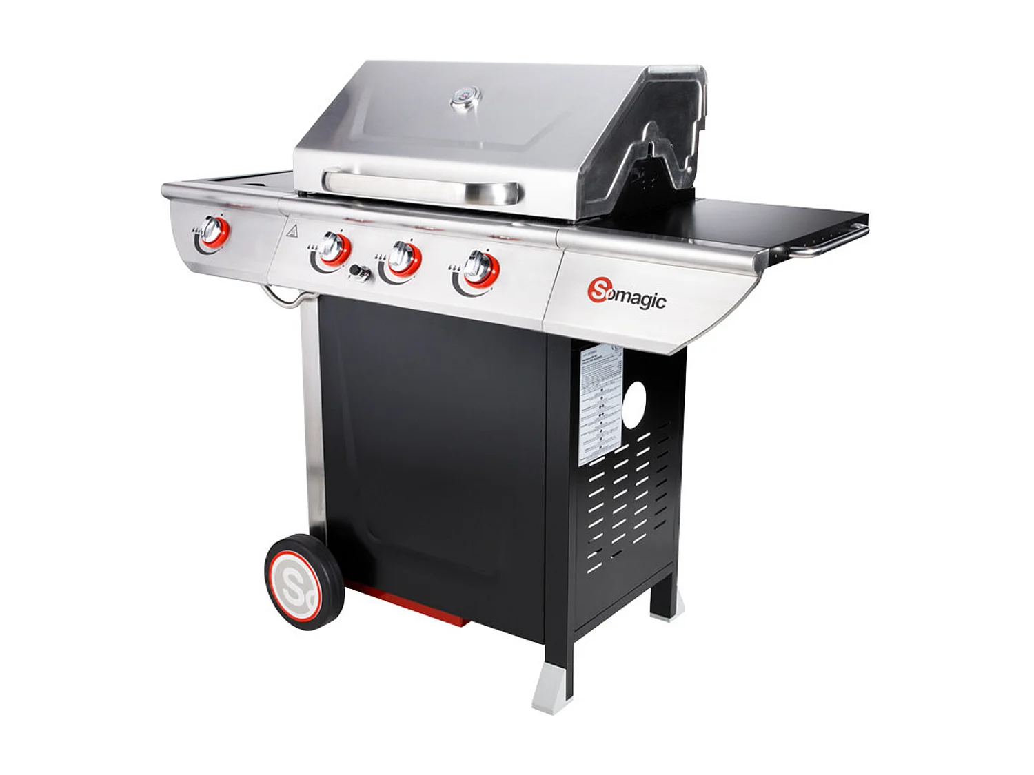 MANHATTAN 350GPI Gas Barbecue - 3 branders 10.5kW + warmhoudlade