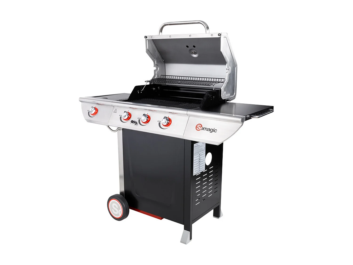 MANHATTAN 350GPI Gas Barbecue - 3 branders 10.5kW + warmhoudlade