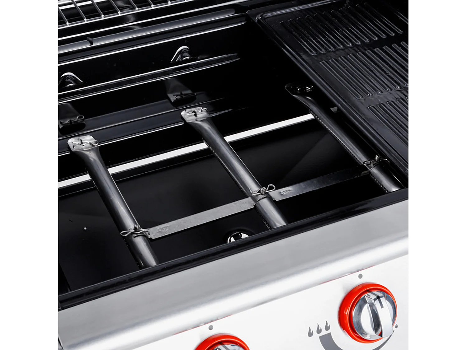 MANHATTAN 350GPI Gas Barbecue - 3 branders 10.5kW + warmhoudlade