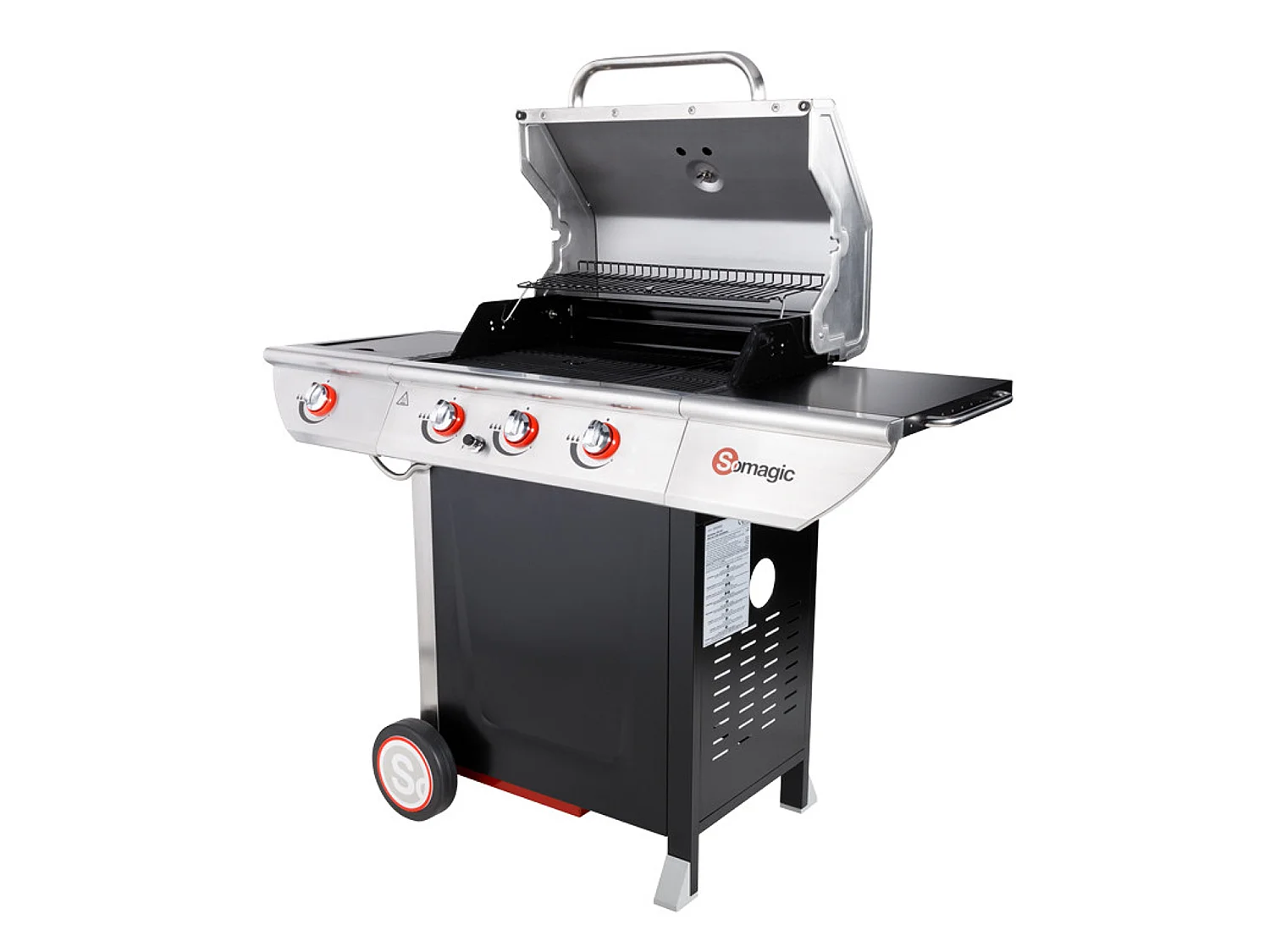 MANHATTAN 350GPI barbecue à gaz - 3 brûleurs 10.5kW + plaque chauffante - SOMAGIC