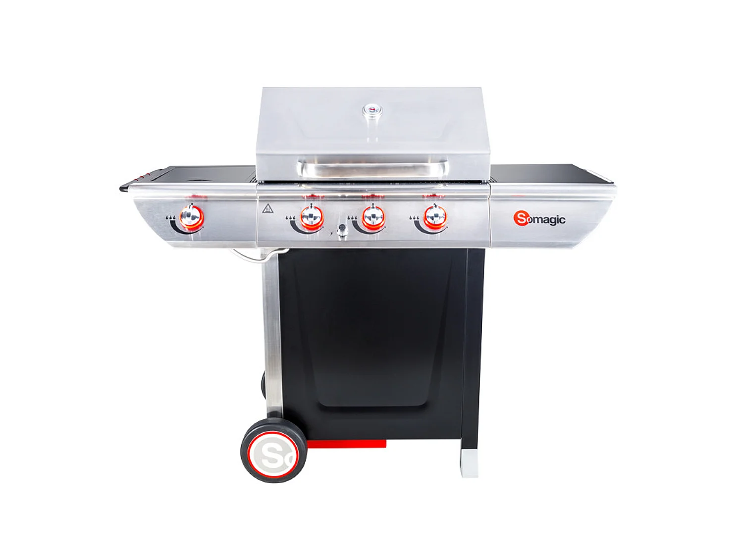 MANHATTAN 350GPI barbecue à gaz - 3 brûleurs 10.5kW + plaque chauffante - SOMAGIC