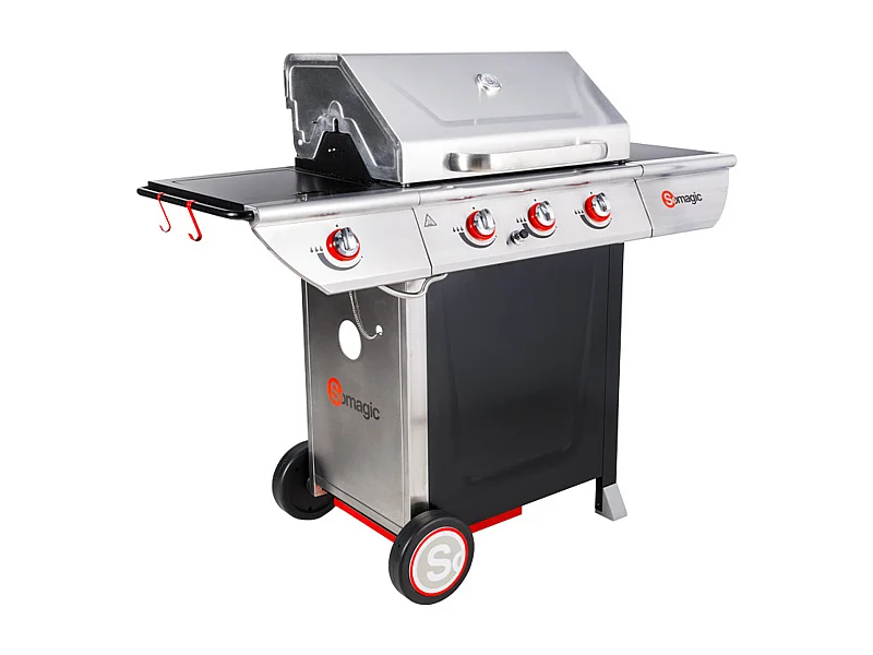 MANHATTAN 350GPI barbecue à gaz - 3 brûleurs 10.5kW + plaque chauffante - SOMAGIC