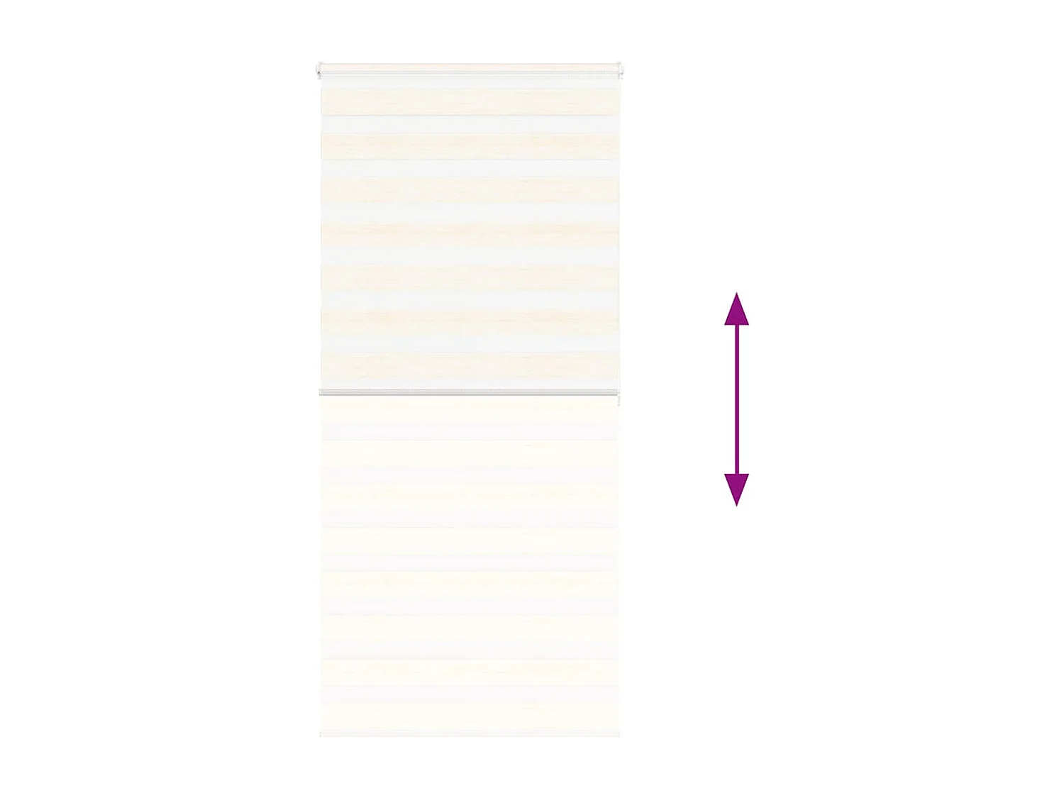 Store zèbre beige marbré largeur du tissu 100,9 cm polyester