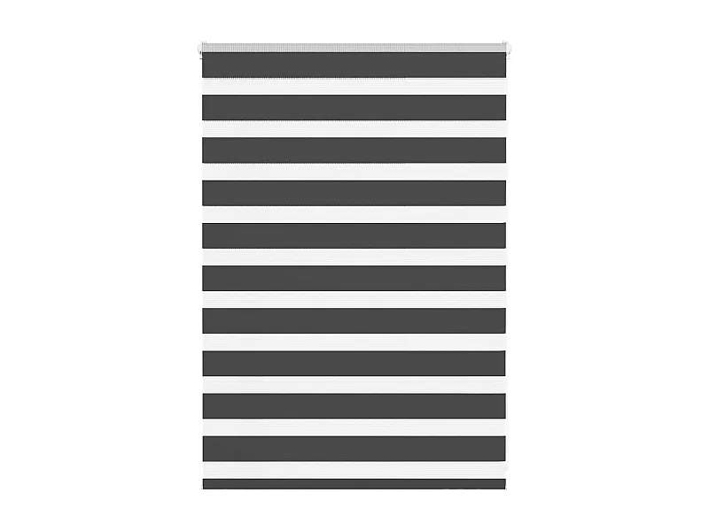 Store zèbre noir 105x100 cm largeur du tissu 100,9 cm polyester