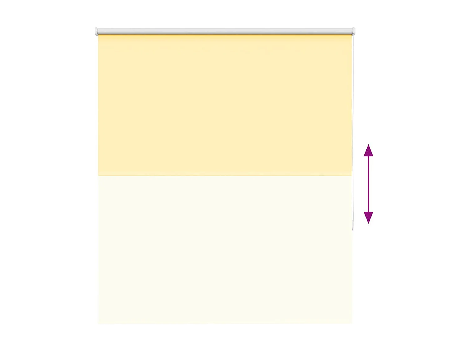 Estor Enrollable Opaco Amarillo 125x150 cm Tela Ancho 121,6 cm