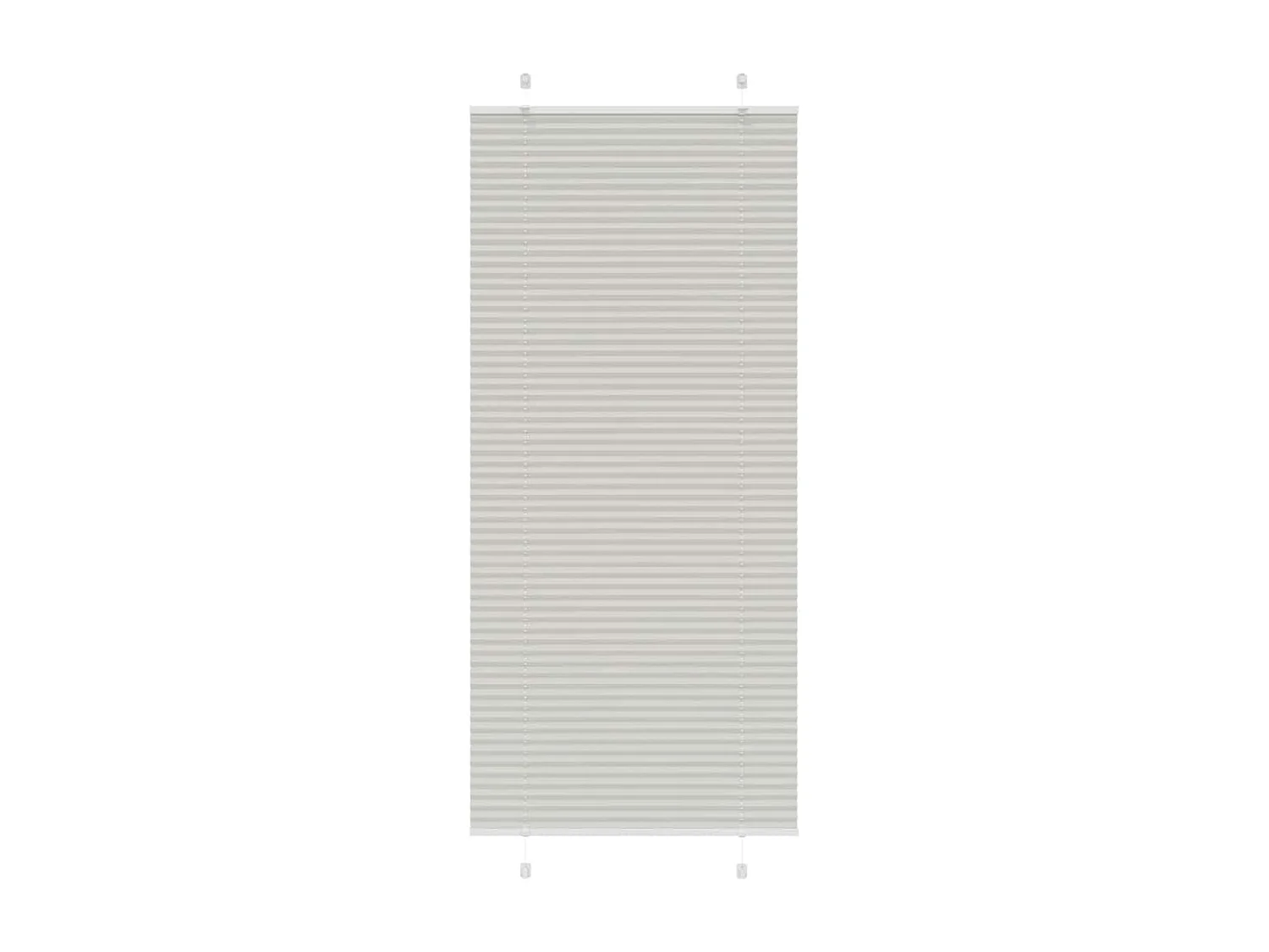 Store plissé gris clair 95x200 cm largeur du tissu 94,4 cm