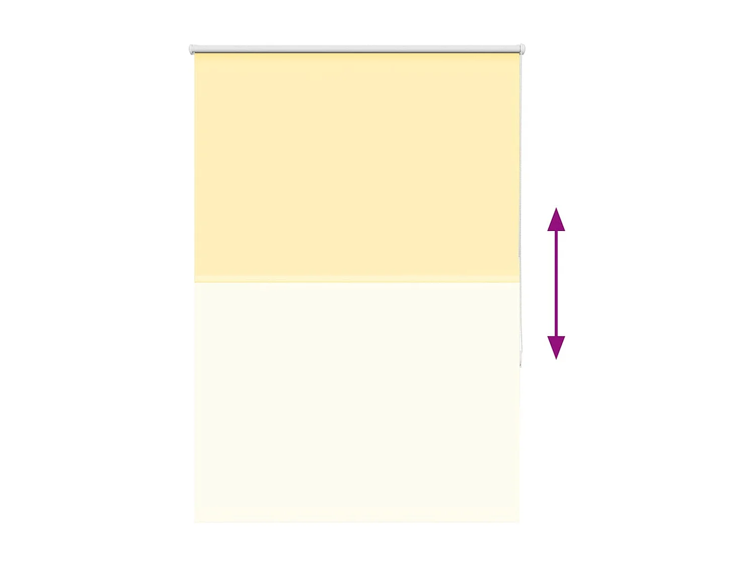Rolgordijn verduisterend 100x175 cm stofbreedte 95,7 cm geel