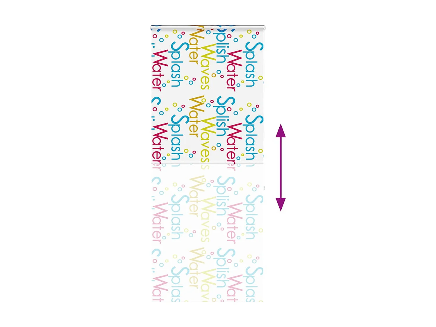 Store enrouleur de douche avec cassette largeur du tissu 106 cm