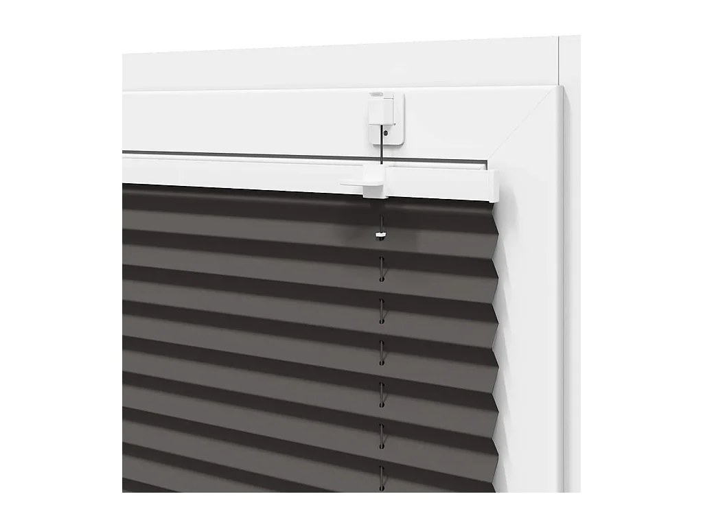 Store plissé noir 105x100 cm largeur du tissu 104,4cm polyester