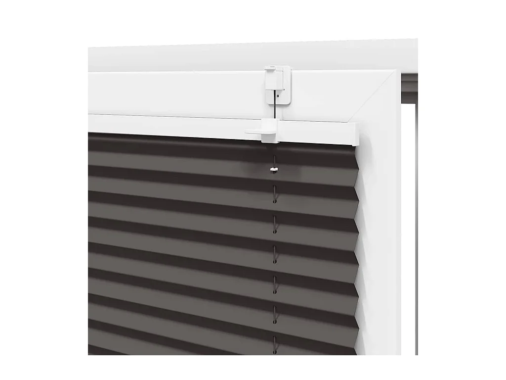 Store plissé noir 105x100 cm largeur du tissu 104,4cm polyester