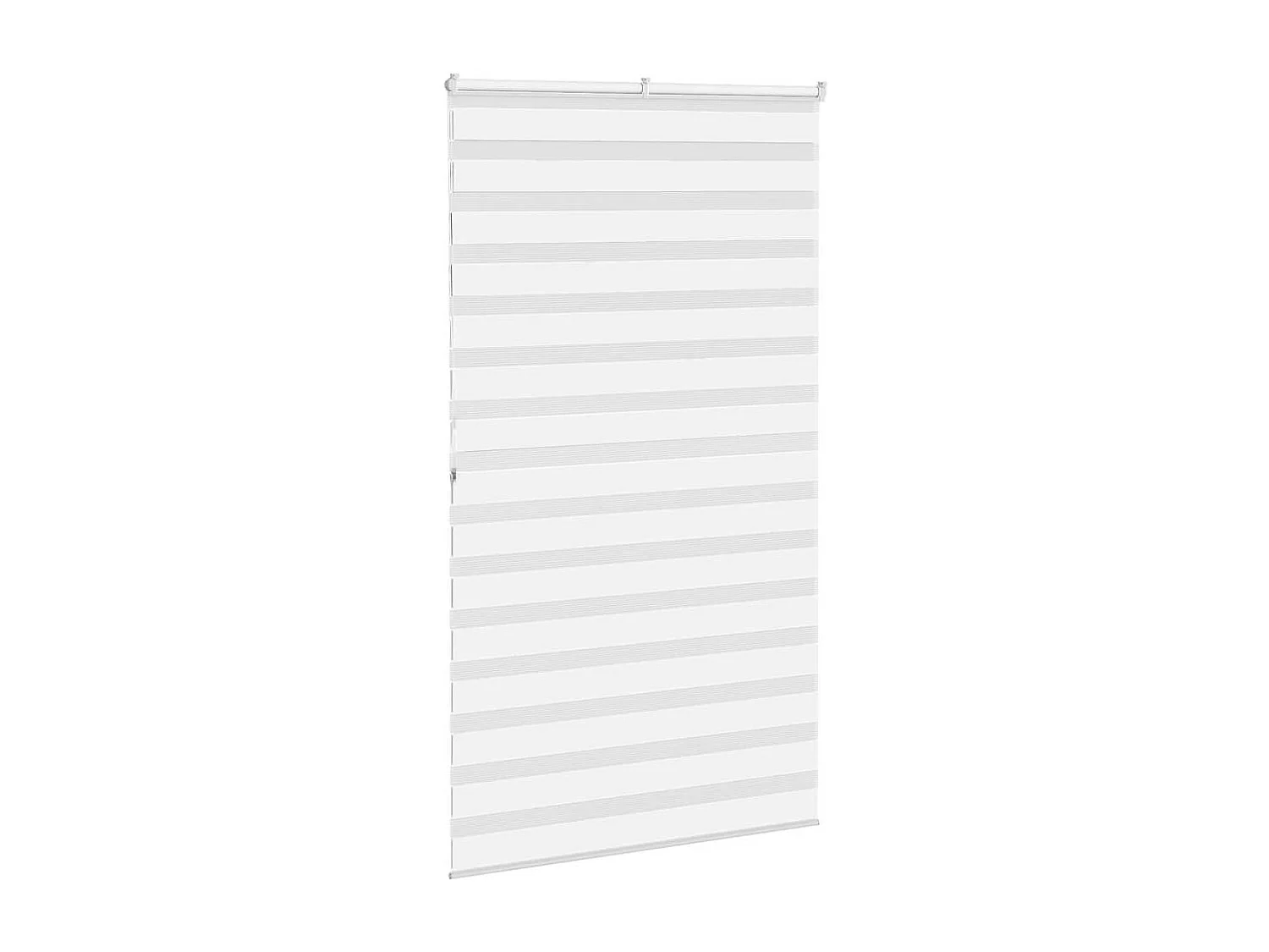 Store zèbre blanc 120x200 cm largeur du tissu 125,9cm polyester