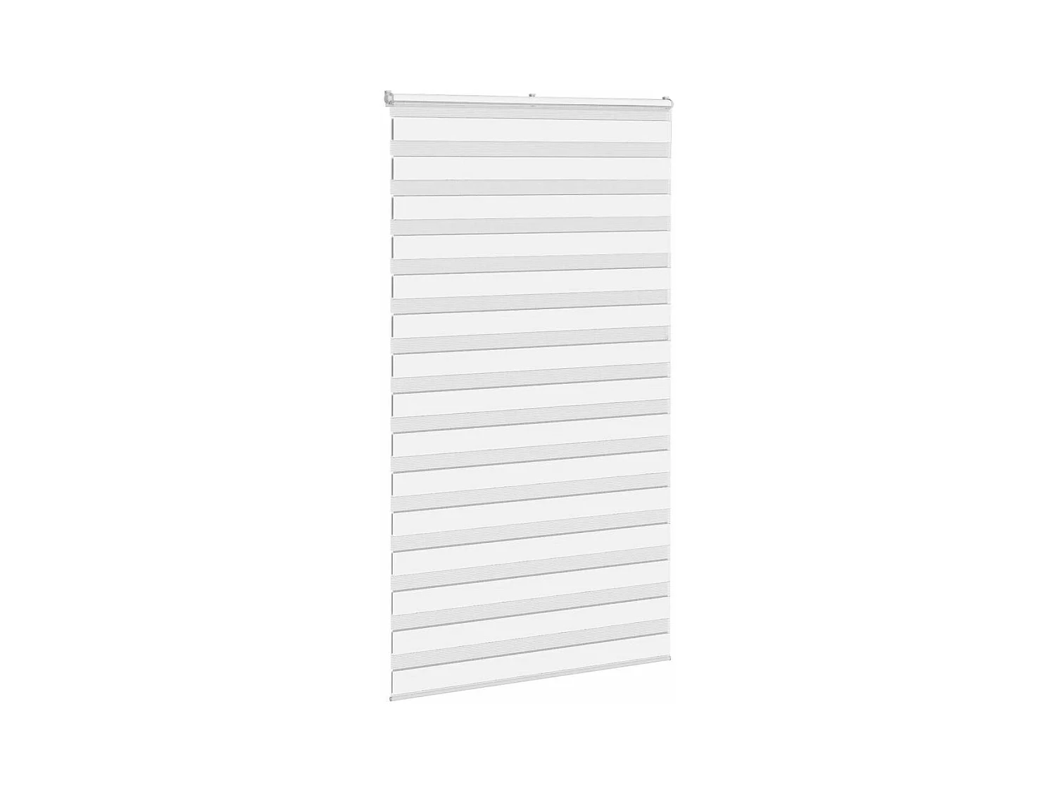 Store zèbre blanc 120x200 cm largeur du tissu 125,9cm polyester