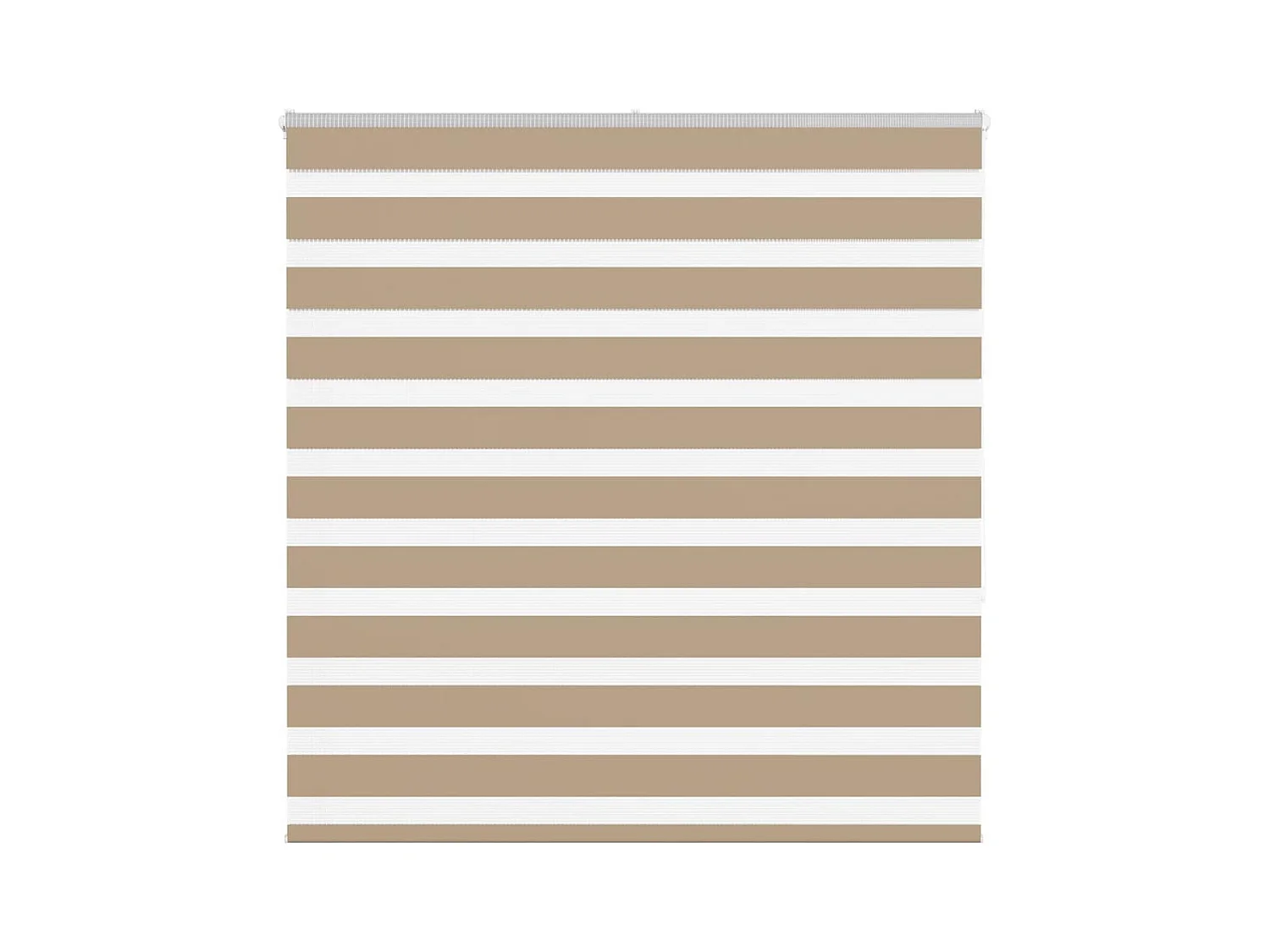 Store zèbre marron sable largeur du tissu 140,9cm polyester