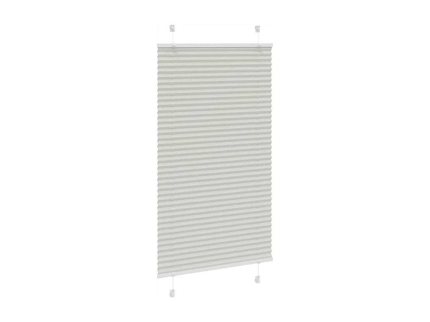 Store plissé gris clair 70x100 cm largeur du tissu 69,4 cm