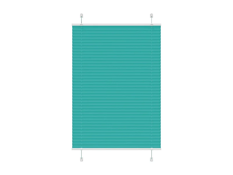 Gasolina verde Plissada Cega 100x100 cm Largura Tecido 99,4 cm