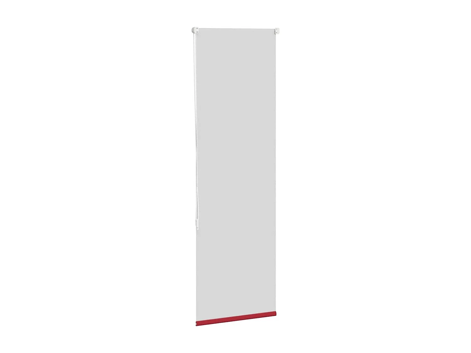 Store enrouleur occultant rouge largeur du tissu 55,7 cm