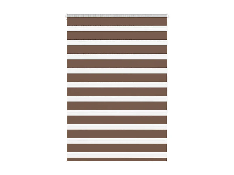 Store zèbre marron 115x150cm largeur du tissu 110,9cm polyester