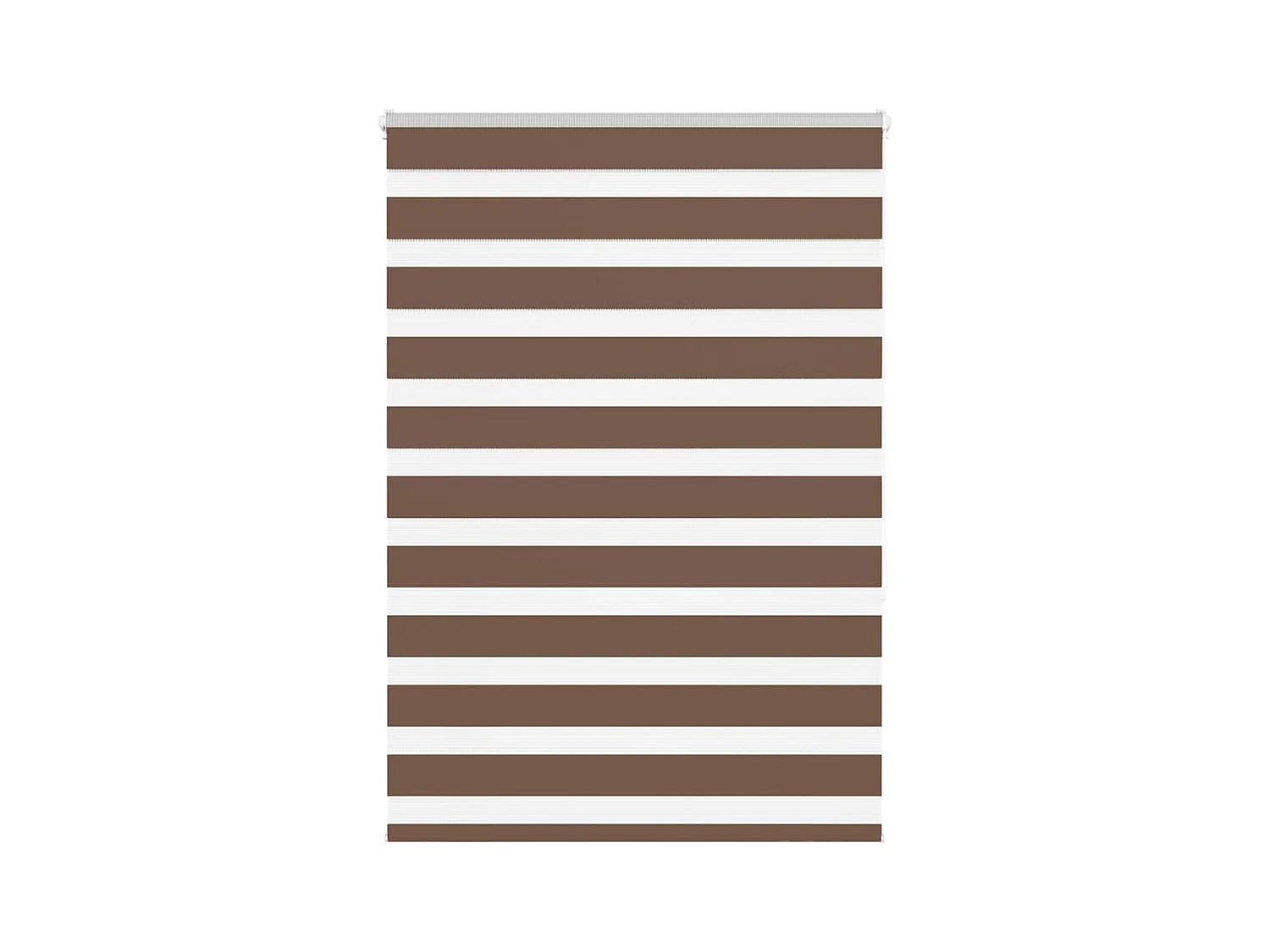 Zebra rolgordijn 115x150 cm stofbreedte 110,9cm polyester bruin