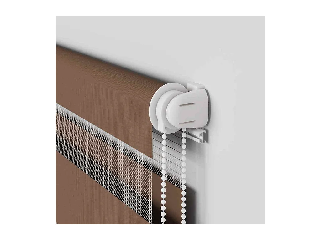 Store zèbre marron 115x150cm largeur du tissu 110,9cm polyester