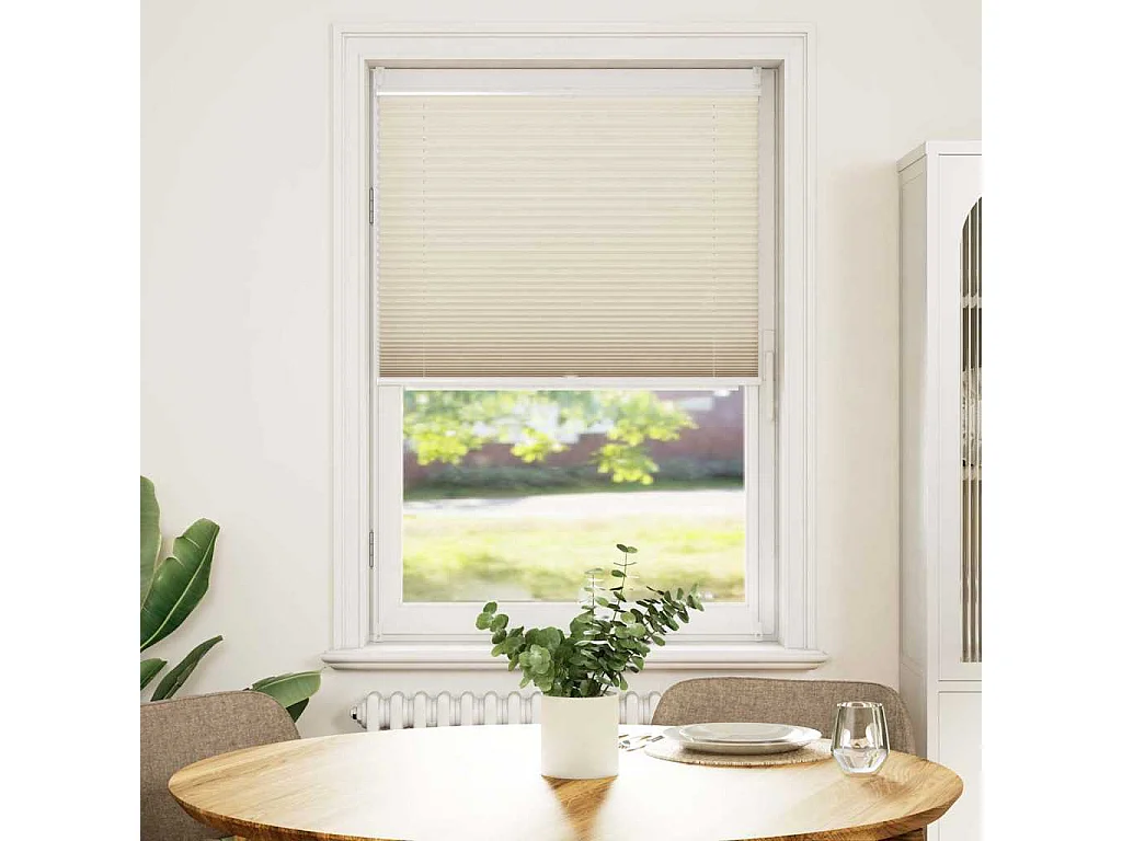 Store plissé 80x100 cm Crème