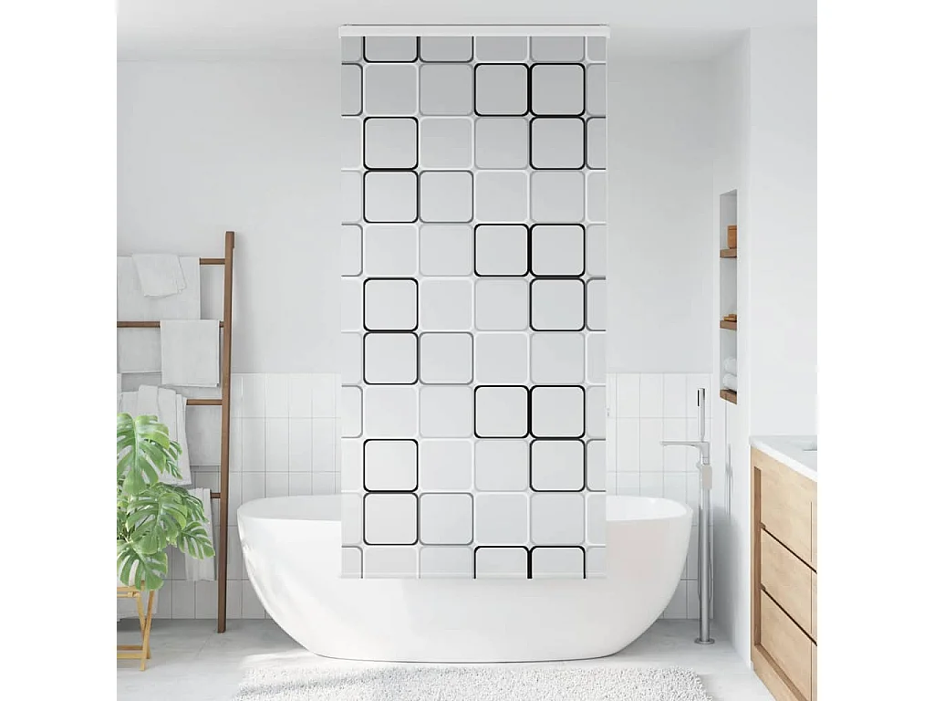 Rolo de Duche Estores cassete 100x240 cm Largura Tecido 96 cm